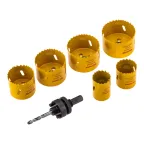 Набор коронок Bimetal (14, 20, 22, 25, 30, 35, 40, 51, 60, 64, 67), 16 предметов, металлический кейс