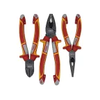 Набор диэлектрических отверток SL/PH/PZ E-Slim ERGONIC, бокорезов, плоскогубцев, длинногубцев, стриппера и отвертки тестера напряжения сети в сумке