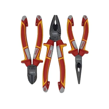Набор диэлектрических отверток SL/PH/PZ E-Slim ERGONIC, бокорезов, плоскогубцев, длинногубцев, стриппера и отвертки тестера напряжения сети в сумке