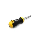 Отвертка Ergonic Stubby с двухсторонней битой SL5.5хPH2 60мм