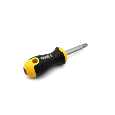 Отвертка Ergonic Stubby с двухсторонней битой SL5.5хPH2 60мм