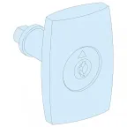 Ручка с замком +2 ключа 405 IP55