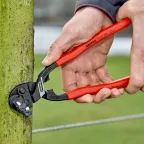 Болторез компактный CoBolT XL резка - с выемкой на кромках для реза толстой проволоки проволока средней твердости 56мм твердая проволока 4мм рояльная струна (HRC 59) 38мм L-200мм черный обливные рукоятки