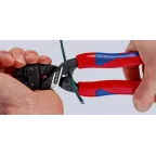 Болторез компактный CoBolT резка - мягкая проволока 6мм проволока средней твердости 52мм твердая проволока 4мм рояльная струна (HRC 59) 36мм L-200мм двухкомпонентные рукоятки цвет черный