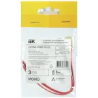 Коннектор 3шт MONO 8мм (15см-разъем) IEK