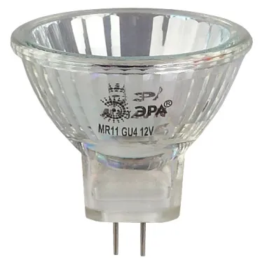 Лампа накаливания галогенная GU4-MR11-35W-12V-30CL(галоген, софит, 35Вт, нейтр, GU4) (10/200/14400)