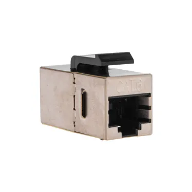 Адаптер проходной формата Keystone Jack RJ-45(8P8C) FTP CAT 6