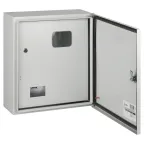 Корпус металлический навесной SIMPLE ЩУ-3-1-1м 2-х дверный (445х400х155)герм замок IP54 У2 серый