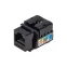 Модуль Keystone Jack RJ-45(8P8C) UTP неэкранированный CAT 6 тип 90град черный
