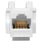 Модуль Keystone TERACOM PRO Cat.5E RJ-45 неэкранированный 110 IDC 90 градусов белый