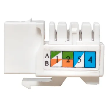 Модуль Keystone TERACOM PRO Cat.5E RJ-45 неэкранированный 110 IDC 90 градусов белый