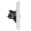 FORTE@PIANO Розетка двойная TV+RJ45 кат.6 FP237 белый IEK