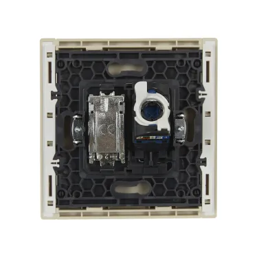 FORTE@PIANO Розетка двойная TV+RJ45 кат.6 FP437 ваниль IEK