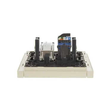 FORTE@PIANO Розетка двойная TV+RJ45 кат.6 FP437 ваниль IEK