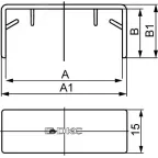 Соединение на стык GM 40x17 коричневый