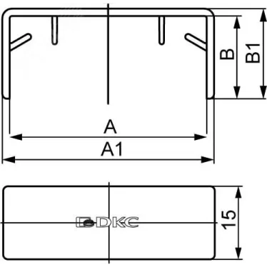 Соединение на стык GM 40x17 коричневый