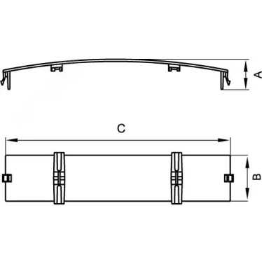 Накладка на стык крышки 120 мм IN-Liner FRONT