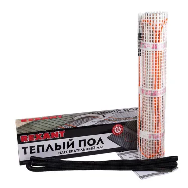 Теплый пол, нагревательный мат Extra, двухжильный, площадь 2 кв м, 0.5х4 м, 320 Вт, REXANT