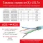 Витая пара F/UTP 4 пары CAT 5E нг(A)-LSLTx бухта серый 305м