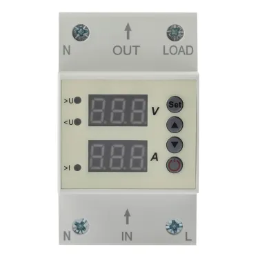 Реле контроля напряжения и тока PRO NO-903-42 РКНТ-1 63А эл. дисплей