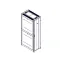 Шкаф Uniprom. 48U-600/1070. боковые панели 4шт. черный