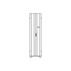 Шкаф Uniprom. 48U-600/1070. боковые панели 4шт. черный
