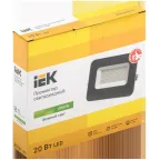 Прожектор светодиодный СДО 07-20G green IP65 серый IEK