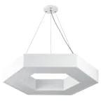 Светильник LED Geometria Hexagon SPO-123-W-40K-045 45Вт 4000K 2500Лм IP40 600*80 белый подвесной драйвер внутри