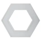 Светильник LED Geometria Hexagon SPO-123-W-40K-045 45Вт 4000K 2500Лм IP40 600*80 белый подвесной драйвер внутри