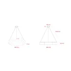 Светильник LED Geometria Hexagon SPO-123-W-40K-045 45Вт 4000K 2500Лм IP40 600*80 белый подвесной драйвер внутри