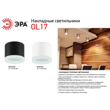 Светодиодная подсветка накладная под GX53 OL17 GX53 WH