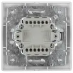 Выключатель Intro Plano 1-104-01 двухклавишный, 10А-250В, IP20, СУ, белый