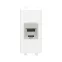 Avanti Компьютерная розетка RJ-45 без шторки модульная кат.5е экранированная Белое облако 1 модуль