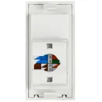 PRIMER РКИ-10-00-П-6 Розетка компьютерная RJ45 UTP кат.6 (1 модуль) белая IEK