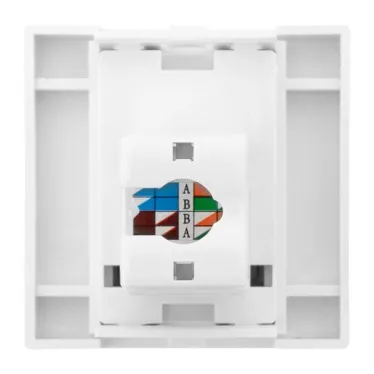 Розетка RJ45, категории 6 (ширина 2 модуля)