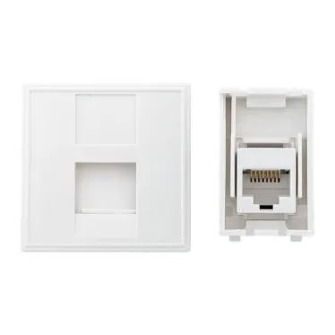 Розетка RJ45, категории 6 (ширина 2 модуля)
