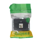 GLOSSA Розетка компьютерная RJ45 категория 5E антрацит в рамку