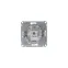 GLOSSA Розетка компьютерная RJ45 категория 5E антрацит в рамку