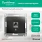 GLOSSA Розетка компьютерная RJ45 категория 5E антрацит в рамку