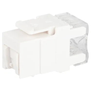 Люки ОФИС 18-8002-01 Коннектор RJ45 CAT6 UTP Keystone, цвет белый