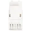 Люки ОФИС 18-8002-01 Коннектор RJ45 CAT6 UTP Keystone, цвет белый
