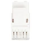 Люки ОФИС 18-8002-01 Коннектор RJ45 CAT6 UTP Keystone, цвет белый
