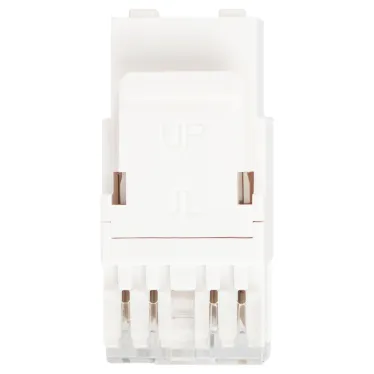 Люки ОФИС 18-8002-01 Коннектор RJ45 CAT6 UTP Keystone, цвет белый