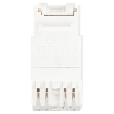 Люки ОФИС 18-8002-01 Коннектор RJ45 CAT6 UTP Keystone, цвет белый