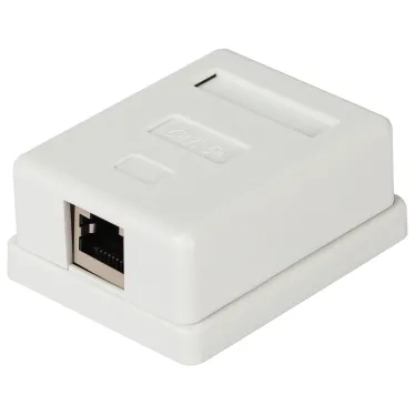 Розетка компьютерная RJ-45 категория 5е экранированная 1-порт упаковка 40 шт.