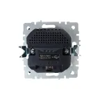 BRITE Розетка с заземлением с защитными шторками 16А с USB A+C 18Вт РЮш11-1-БрТБ бронза