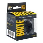 BRITE Розетка с заземлением с защитными шторками 16А с USB A+C 18Вт РЮш11-1-БрМ маренго