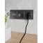 BRITE Розетка с заземлением с защитными шторками 16А с USB A+C 18Вт РЮш11-1-БрС сталь
