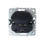 BRITE Розетка с заземлением с защитными шторками 16А с USB A+A 2,1А РЮш10-1-БрМ маренго