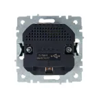 BRITE Розетка с заземлением с защитными шторками 16А с USB A+A 3,1А РЮш10-2-БрКр бежевый
